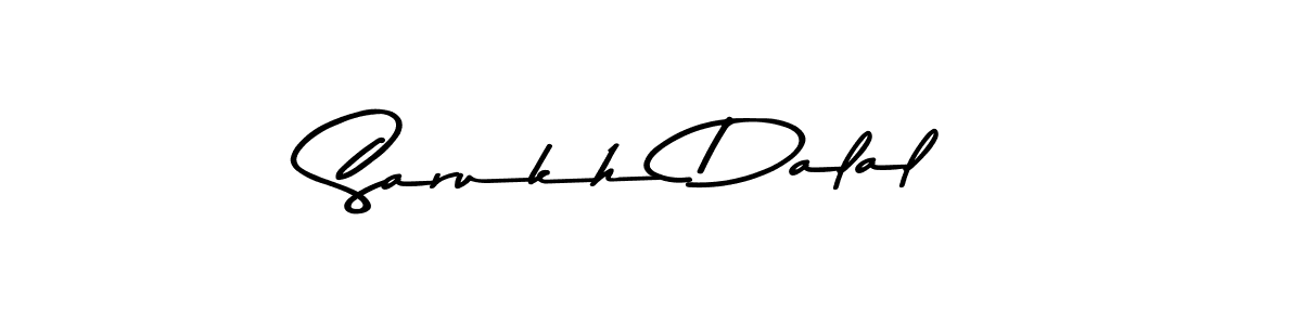 Use a signature maker to create a handwritten signature online. With this signature software, you can design (Asem Kandis PERSONAL USE) your own signature for name Sarukh Dalal. Sarukh Dalal signature style 9 images and pictures png