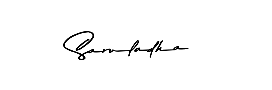 How to Draw Saruladha signature style? Asem Kandis PERSONAL USE is a latest design signature styles for name Saruladha. Saruladha signature style 9 images and pictures png