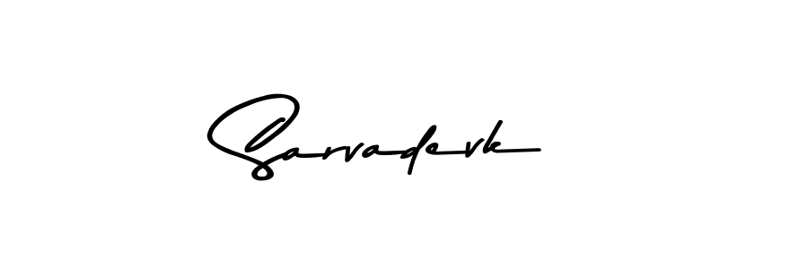 How to make Sarvadevk signature? Asem Kandis PERSONAL USE is a professional autograph style. Create handwritten signature for Sarvadevk name. Sarvadevk signature style 9 images and pictures png