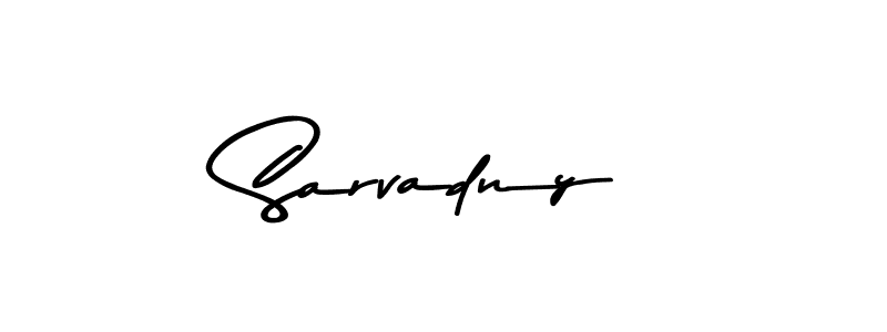 Make a beautiful signature design for name Sarvadny. Use this online signature maker to create a handwritten signature for free. Sarvadny signature style 9 images and pictures png