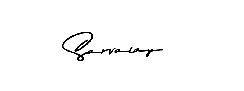 This is the best signature style for the Sarvaiay name. Also you like these signature font (Asem Kandis PERSONAL USE). Mix name signature. Sarvaiay signature style 9 images and pictures png