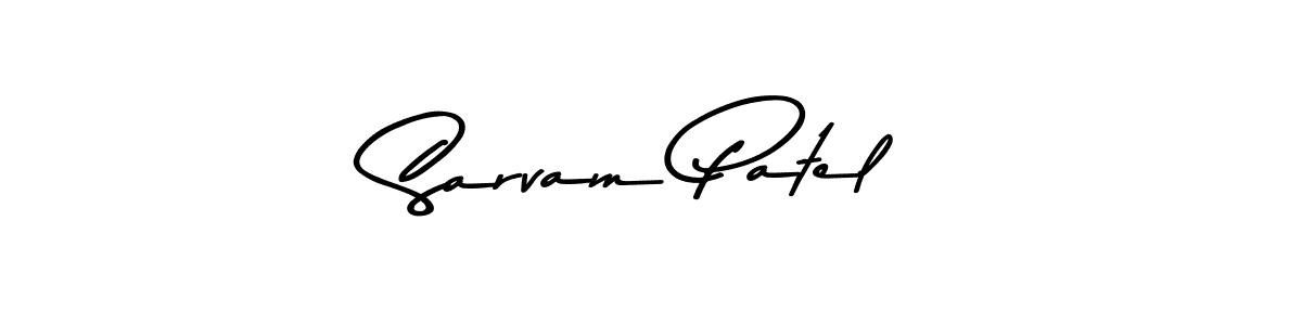 Use a signature maker to create a handwritten signature online. With this signature software, you can design (Asem Kandis PERSONAL USE) your own signature for name Sarvam Patel. Sarvam Patel signature style 9 images and pictures png