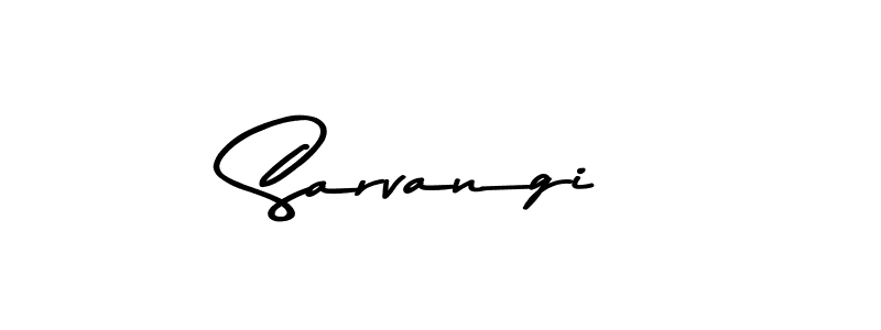 Design your own signature with our free online signature maker. With this signature software, you can create a handwritten (Asem Kandis PERSONAL USE) signature for name Sarvangi. Sarvangi signature style 9 images and pictures png