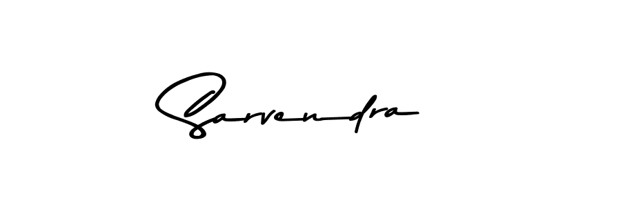 Design your own signature with our free online signature maker. With this signature software, you can create a handwritten (Asem Kandis PERSONAL USE) signature for name Sarvendra. Sarvendra signature style 9 images and pictures png