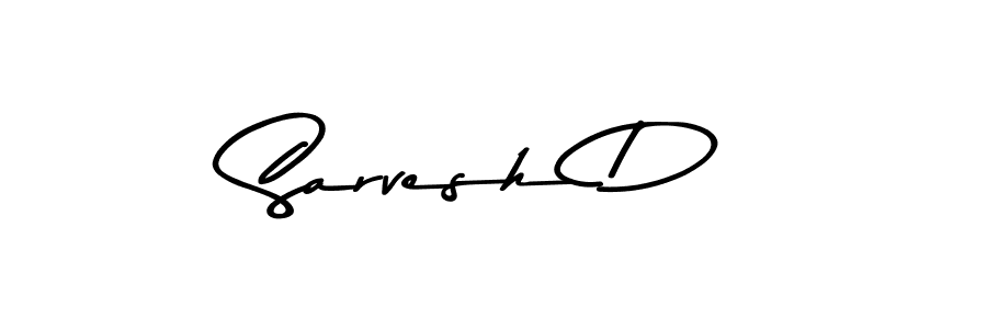Sarvesh D stylish signature style. Best Handwritten Sign (Asem Kandis PERSONAL USE) for my name. Handwritten Signature Collection Ideas for my name Sarvesh D. Sarvesh D signature style 9 images and pictures png