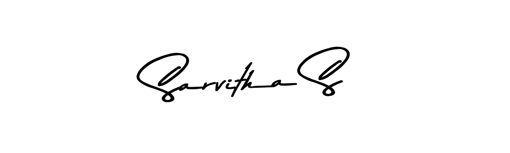 Sarvitha S stylish signature style. Best Handwritten Sign (Asem Kandis PERSONAL USE) for my name. Handwritten Signature Collection Ideas for my name Sarvitha S. Sarvitha S signature style 9 images and pictures png