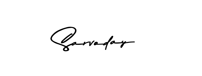Design your own signature with our free online signature maker. With this signature software, you can create a handwritten (Asem Kandis PERSONAL USE) signature for name Sarvoday. Sarvoday signature style 9 images and pictures png