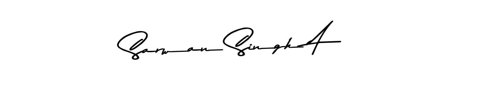 Make a beautiful signature design for name Sarwan Singh A *. With this signature (Asem Kandis PERSONAL USE) style, you can create a handwritten signature for free. Sarwan Singh A * signature style 9 images and pictures png
