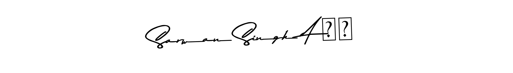 Also You can easily find your signature by using the search form. We will create Sarwan Singh A ✴️ name handwritten signature images for you free of cost using Asem Kandis PERSONAL USE sign style. Sarwan Singh A ✴️ signature style 9 images and pictures png