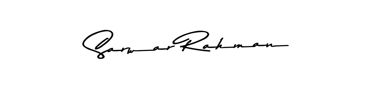 Use a signature maker to create a handwritten signature online. With this signature software, you can design (Asem Kandis PERSONAL USE) your own signature for name Sarwar Rahman. Sarwar Rahman signature style 9 images and pictures png