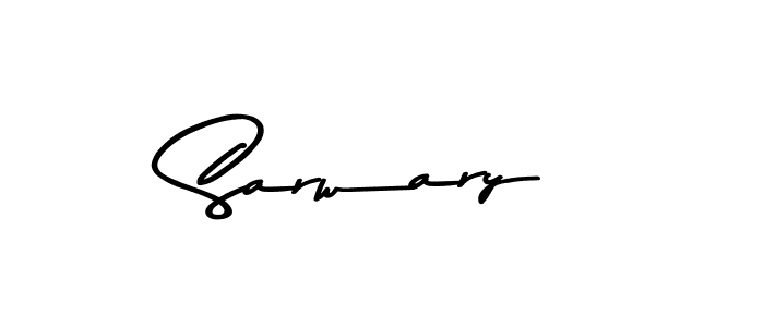 Use a signature maker to create a handwritten signature online. With this signature software, you can design (Asem Kandis PERSONAL USE) your own signature for name Sarwary. Sarwary signature style 9 images and pictures png