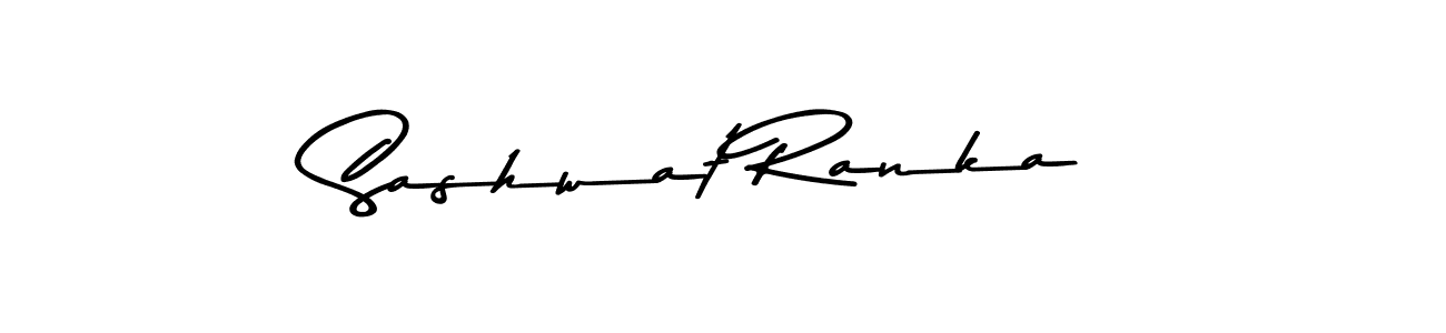 Sashwat Ranka stylish signature style. Best Handwritten Sign (Asem Kandis PERSONAL USE) for my name. Handwritten Signature Collection Ideas for my name Sashwat Ranka. Sashwat Ranka signature style 9 images and pictures png