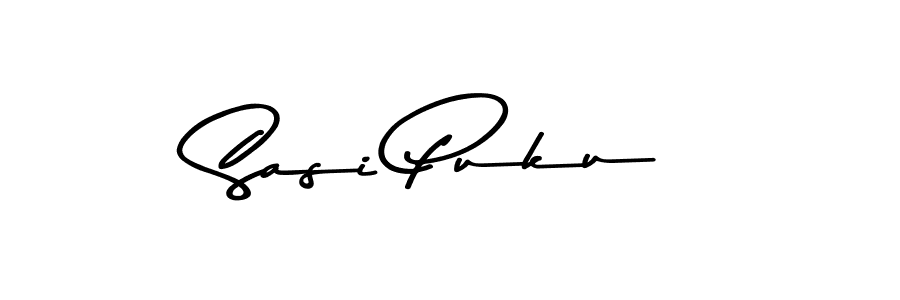 How to make Sasi Puku name signature. Use Asem Kandis PERSONAL USE style for creating short signs online. This is the latest handwritten sign. Sasi Puku signature style 9 images and pictures png