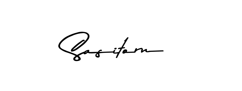 Make a beautiful signature design for name Sasitorn. Use this online signature maker to create a handwritten signature for free. Sasitorn signature style 9 images and pictures png