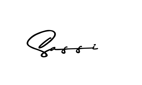 How to make Sassi name signature. Use Asem Kandis PERSONAL USE style for creating short signs online. This is the latest handwritten sign. Sassi signature style 9 images and pictures png