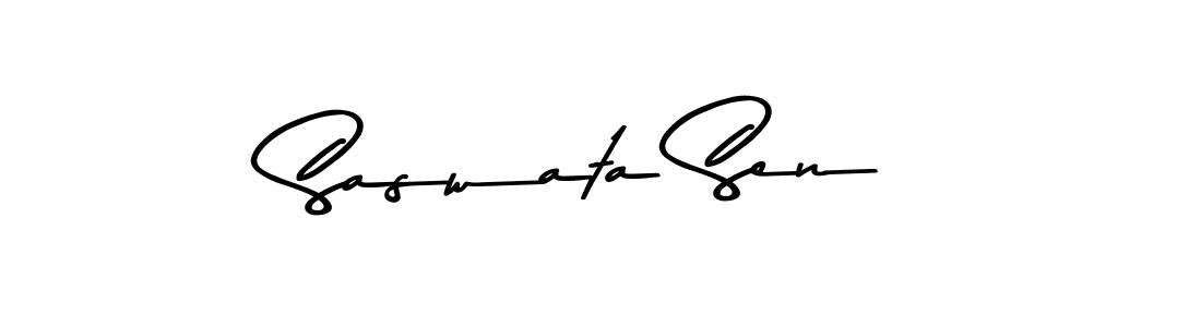 Make a beautiful signature design for name Saswata Sen. With this signature (Asem Kandis PERSONAL USE) style, you can create a handwritten signature for free. Saswata Sen signature style 9 images and pictures png