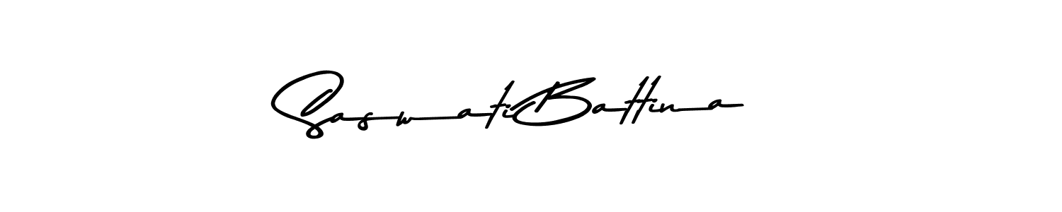 How to make Saswati Battina signature? Asem Kandis PERSONAL USE is a professional autograph style. Create handwritten signature for Saswati Battina name. Saswati Battina signature style 9 images and pictures png