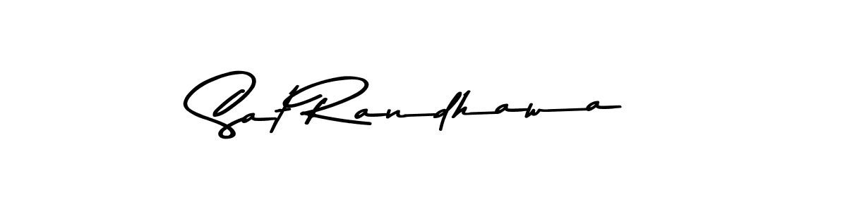 Make a beautiful signature design for name Sat Randhawa. With this signature (Asem Kandis PERSONAL USE) style, you can create a handwritten signature for free. Sat Randhawa signature style 9 images and pictures png