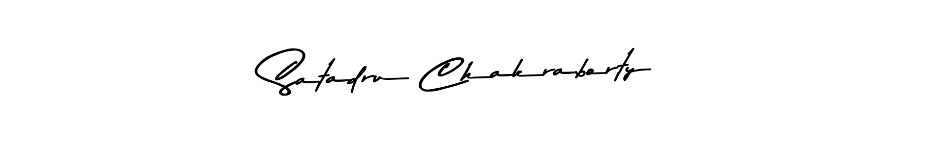 Satadru Chakraborty stylish signature style. Best Handwritten Sign (Asem Kandis PERSONAL USE) for my name. Handwritten Signature Collection Ideas for my name Satadru Chakraborty. Satadru Chakraborty signature style 9 images and pictures png
