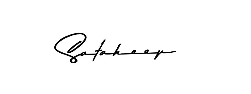 Use a signature maker to create a handwritten signature online. With this signature software, you can design (Asem Kandis PERSONAL USE) your own signature for name Sataheep. Sataheep signature style 9 images and pictures png