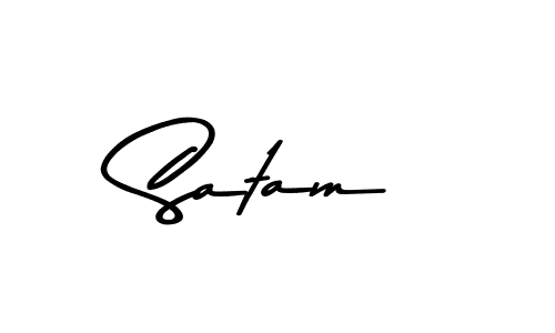 Make a beautiful signature design for name Satam. Use this online signature maker to create a handwritten signature for free. Satam signature style 9 images and pictures png