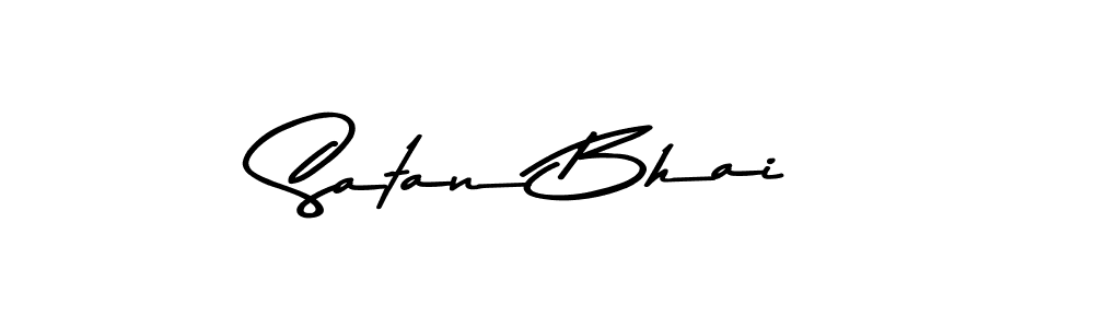 Use a signature maker to create a handwritten signature online. With this signature software, you can design (Asem Kandis PERSONAL USE) your own signature for name Satan Bhai. Satan Bhai signature style 9 images and pictures png