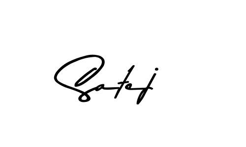 Satej stylish signature style. Best Handwritten Sign (Asem Kandis PERSONAL USE) for my name. Handwritten Signature Collection Ideas for my name Satej. Satej signature style 9 images and pictures png