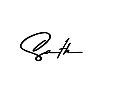 The best way (Asem Kandis PERSONAL USE) to make a short signature is to pick only two or three words in your name. The name Sath include a total of six letters. For converting this name. Sath signature style 9 images and pictures png