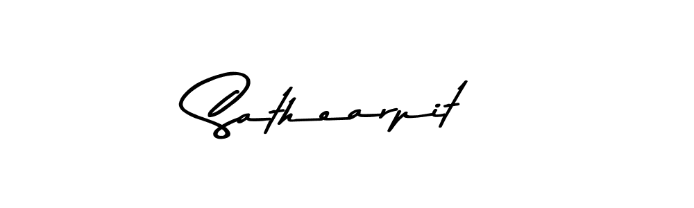 Similarly Asem Kandis PERSONAL USE is the best handwritten signature design. Signature creator online .You can use it as an online autograph creator for name Sathearpit. Sathearpit signature style 9 images and pictures png