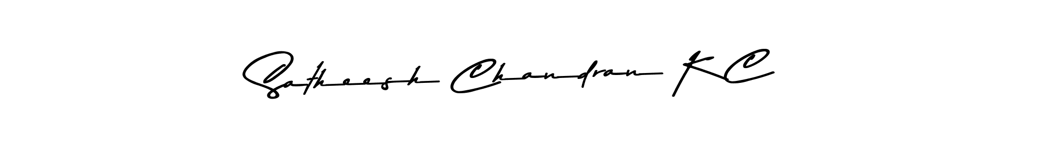 Also we have Satheesh Chandran K C name is the best signature style. Create professional handwritten signature collection using Asem Kandis PERSONAL USE autograph style. Satheesh Chandran K C signature style 9 images and pictures png