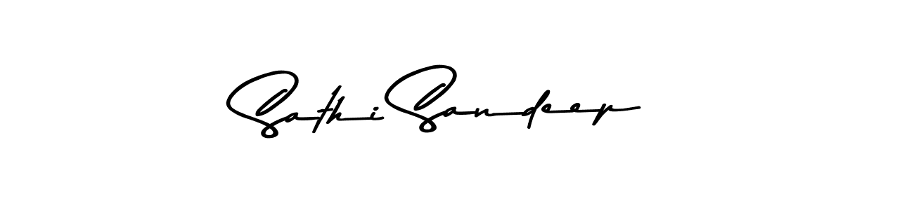 How to make Sathi Sandeep signature? Asem Kandis PERSONAL USE is a professional autograph style. Create handwritten signature for Sathi Sandeep name. Sathi Sandeep signature style 9 images and pictures png