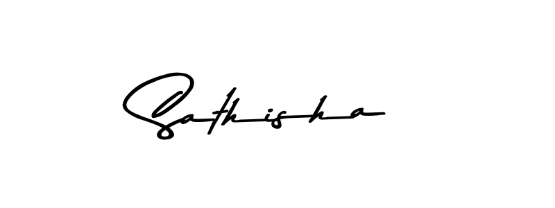 How to make Sathisha name signature. Use Asem Kandis PERSONAL USE style for creating short signs online. This is the latest handwritten sign. Sathisha signature style 9 images and pictures png