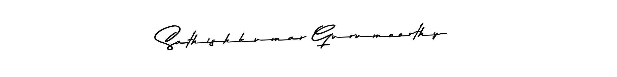 Create a beautiful signature design for name Sathishkumar Gurumoorthy. With this signature (Asem Kandis PERSONAL USE) fonts, you can make a handwritten signature for free. Sathishkumar Gurumoorthy signature style 9 images and pictures png