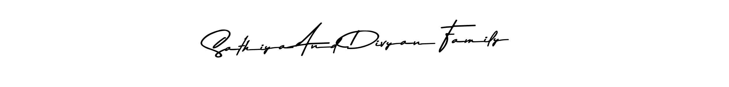 Use a signature maker to create a handwritten signature online. With this signature software, you can design (Asem Kandis PERSONAL USE) your own signature for name Sathiya And Divyan Family. Sathiya And Divyan Family signature style 9 images and pictures png