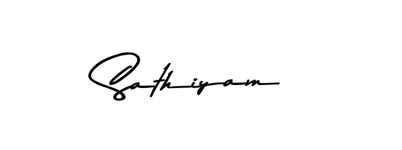 Also we have Sathiyam name is the best signature style. Create professional handwritten signature collection using Asem Kandis PERSONAL USE autograph style. Sathiyam signature style 9 images and pictures png