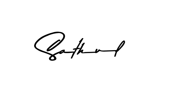 Also we have Sathul name is the best signature style. Create professional handwritten signature collection using Asem Kandis PERSONAL USE autograph style. Sathul signature style 9 images and pictures png