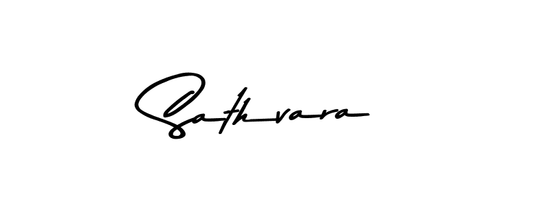 How to make Sathvara name signature. Use Asem Kandis PERSONAL USE style for creating short signs online. This is the latest handwritten sign. Sathvara signature style 9 images and pictures png