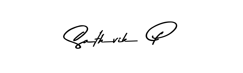 Best and Professional Signature Style for Sathvik  P. Asem Kandis PERSONAL USE Best Signature Style Collection. Sathvik  P signature style 9 images and pictures png