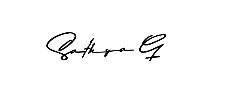 Design your own signature with our free online signature maker. With this signature software, you can create a handwritten (Asem Kandis PERSONAL USE) signature for name Sathya G. Sathya G signature style 9 images and pictures png