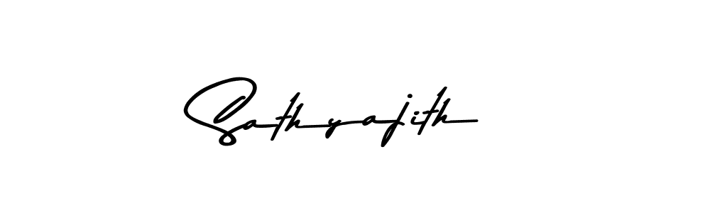 Design your own signature with our free online signature maker. With this signature software, you can create a handwritten (Asem Kandis PERSONAL USE) signature for name Sathyajith. Sathyajith signature style 9 images and pictures png