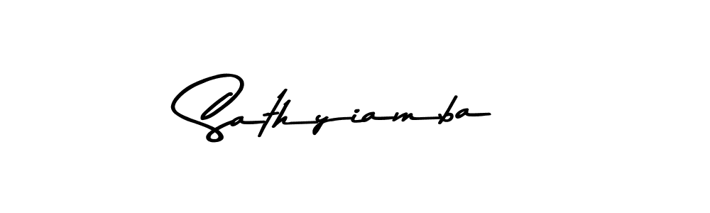 It looks lik you need a new signature style for name Sathyiamba. Design unique handwritten (Asem Kandis PERSONAL USE) signature with our free signature maker in just a few clicks. Sathyiamba signature style 9 images and pictures png