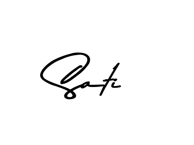 Make a beautiful signature design for name Sati. Use this online signature maker to create a handwritten signature for free. Sati signature style 9 images and pictures png