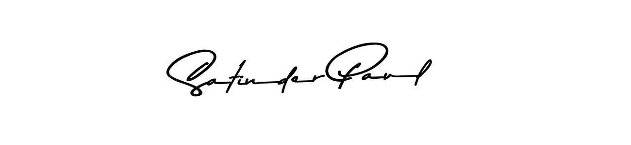 Use a signature maker to create a handwritten signature online. With this signature software, you can design (Asem Kandis PERSONAL USE) your own signature for name Satinder Paul. Satinder Paul signature style 9 images and pictures png