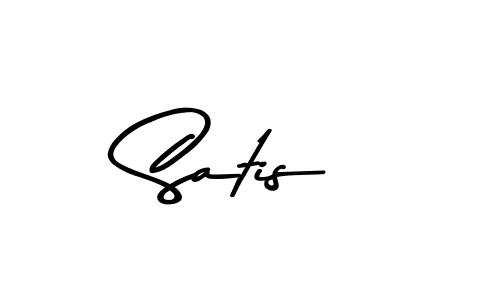 Design your own signature with our free online signature maker. With this signature software, you can create a handwritten (Asem Kandis PERSONAL USE) signature for name Satis. Satis signature style 9 images and pictures png