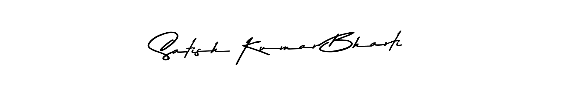 Make a beautiful signature design for name Satish Kumar Bharti. Use this online signature maker to create a handwritten signature for free. Satish Kumar Bharti signature style 9 images and pictures png