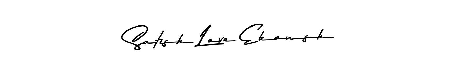 Use a signature maker to create a handwritten signature online. With this signature software, you can design (Asem Kandis PERSONAL USE) your own signature for name Satish Love Ekansh. Satish Love Ekansh signature style 9 images and pictures png