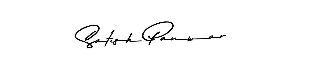 Design your own signature with our free online signature maker. With this signature software, you can create a handwritten (Asem Kandis PERSONAL USE) signature for name Satish Panwar. Satish Panwar signature style 9 images and pictures png