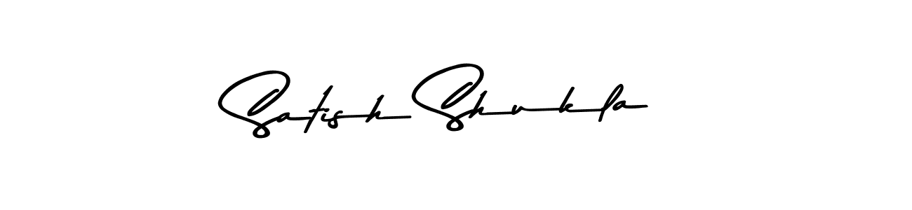 The best way (Asem Kandis PERSONAL USE) to make a short signature is to pick only two or three words in your name. The name Satish Shukla include a total of six letters. For converting this name. Satish Shukla signature style 9 images and pictures png