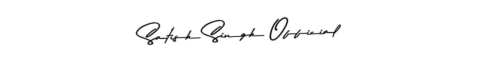 Make a beautiful signature design for name Satish Singh Official. With this signature (Asem Kandis PERSONAL USE) style, you can create a handwritten signature for free. Satish Singh Official signature style 9 images and pictures png