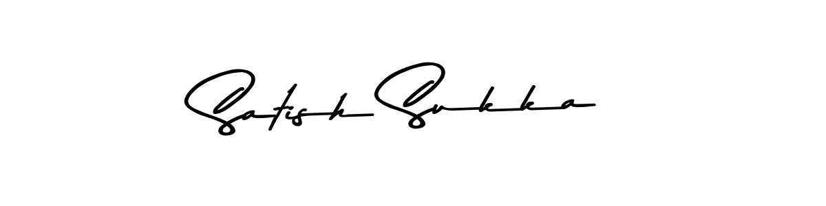 You should practise on your own different ways (Asem Kandis PERSONAL USE) to write your name (Satish Sukka) in signature. don't let someone else do it for you. Satish Sukka signature style 9 images and pictures png